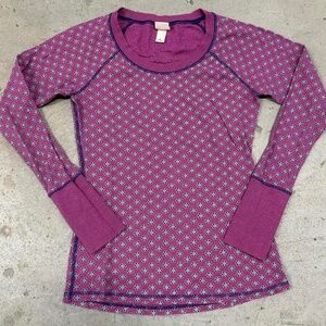 Mossimo Waffle Henley Top XL